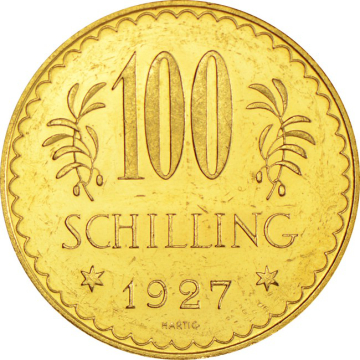 First Republic 100 Schilling Gold