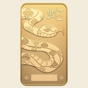 Lunar Snake Gold Bar