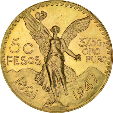 Mexico 50 Pesos Gold
