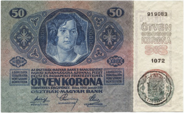50 Coroane 1919 (Überdruckprovisorium)