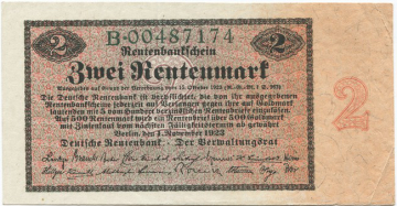 2 Rentenmark 1923