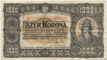 1000 Korona 1923 (Szent István)