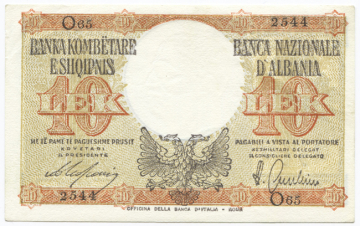 10 Lek 1940 (Wappenadler)