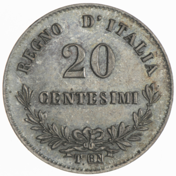 20 Centesimi 1867 T