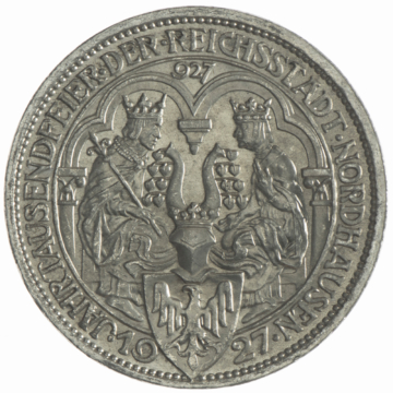 3 Reichsmark 1927 A Nordhausen