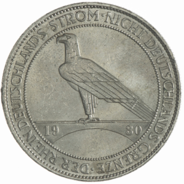 5 Reichsmark 1930 A Rheinlandräumung