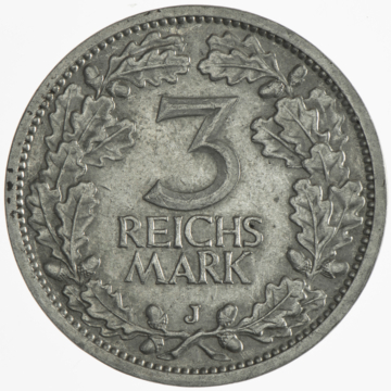 3 Reichsmark 1931 J