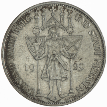 3 Reichsmark 1929 E Meißen