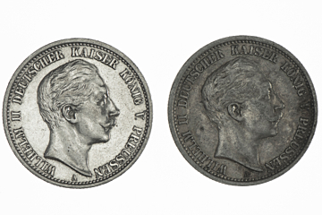 Lot (2) 2 Mark 1907, 1911 A