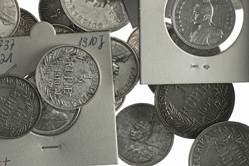 Lot (ca. 43) 1/4 Rupie bis 1 Rupie 1904 - 1914 A und J