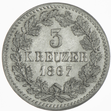 3 Kreuzer 1867