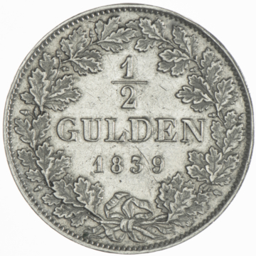 1/2 Gulden 1839 Baden