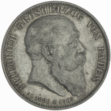 5 Mark 1907 auf seinen Tod
