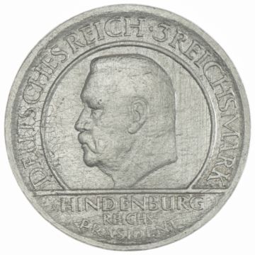 3 Reichsmark 1929 J