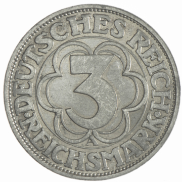 3 Reichsmark 1927 A Nordhausen