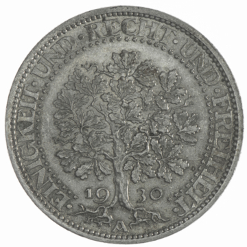 5 Reichsmark 1930 A Eichbaum