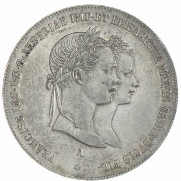 Gulden 1854 A Grüne Hochzeit