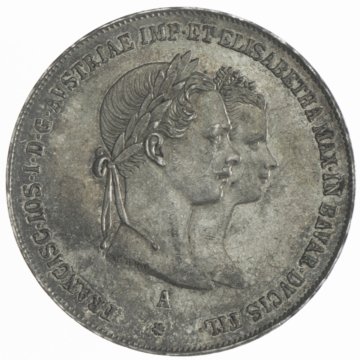 Gulden 1854 A Grüne Hochzeit