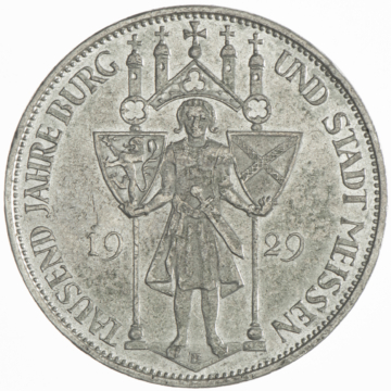 3 Reichsmark 1929 E Meißen