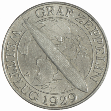 3 Reichsmark 1930 F<br />Zeppelin