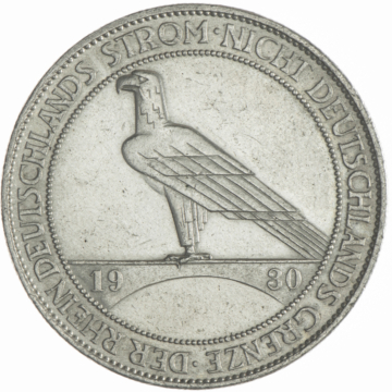 5 Reichsmark 1930 A Rheinlandräumung