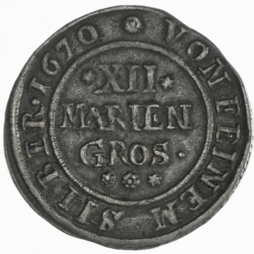 XII Mariengroschen 1670 Osnabrück