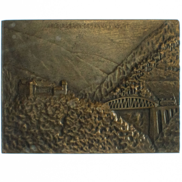 AE Plakette 1912 38. Eisenbahn-Ball