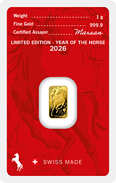 Argor-Heraeus Gold Bar 1 g Horse