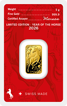 Argor-Heraeus Gold Bar 5 g Horse