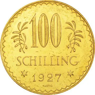 Erste Republik 100 Schilling Gold