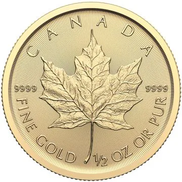 Maple Leaf 1/2 Oz Gold 2024