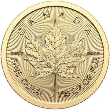Maple Leaf 1/10 Oz Gold 2024
