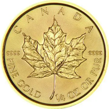 Maple Leaf 1/4 Unze Gold