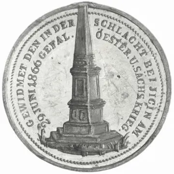Zinnmedaille 1866