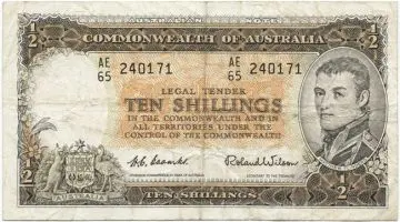 10 Shillings 1965 (Flinders)