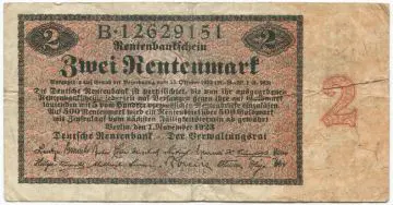 2 Rentenmark 1923