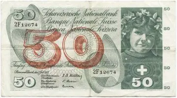 50 Franken 1955 (Mädchenportrait)