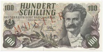 100 Schilling 1960 (Strauss) -MUSTER-