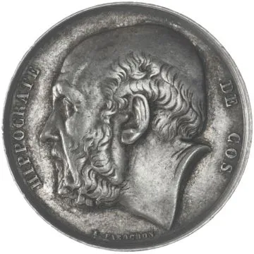 AR Medaille o.J. (um 1870) Hippocrate - Assistance publique de Paris
