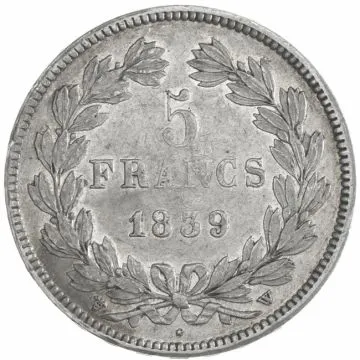 5 Francs 1839 W