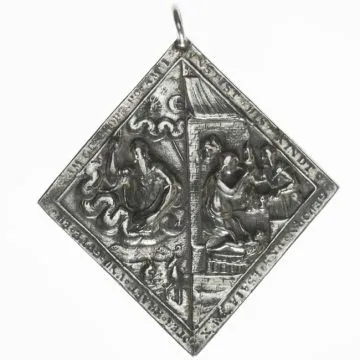 AR klippenförmige Medaille Erzgebirge (späterer Guß)