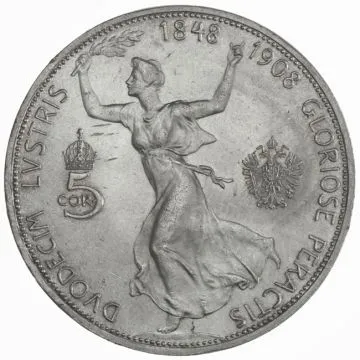 5 Kronen 1908 Regierungsjubiläum