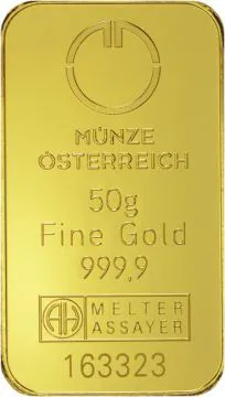 Münze Österreich Goldbarren 50 g