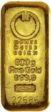 Münze Österreich Goldbarren 500 g