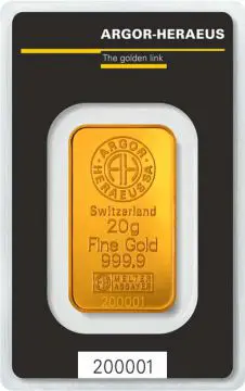 Argor-Heraeus Goldbarren 20 g