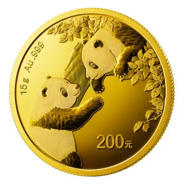 Panda 15 g Gold 2023