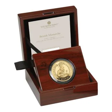 King James I. 1 Ounce Gold Proof Coin