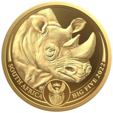 Big Five II - Rhino 1 Ounce Gold Proof Coin