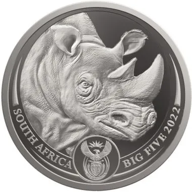 Big Five II - Rhino 1 Ounce Platinum Proof Coin