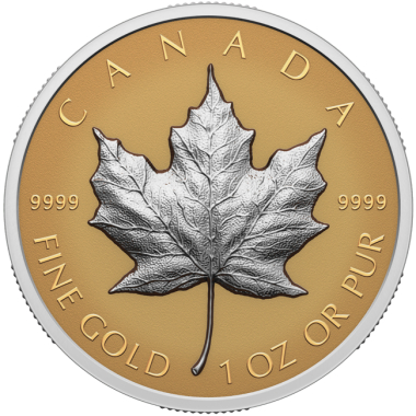 Ultra High Relief Gold Maple Leaf